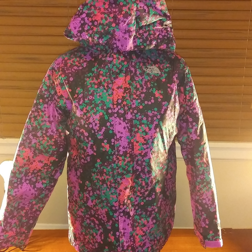 North Face violet insulated hooded jacket